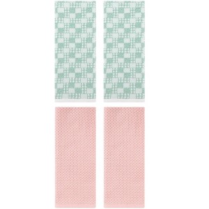 REGALWOVEN 4 Pcs Soft Absorbent Comfortable Waffle Design Hand Towel - 1 of 4