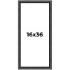PosterPalooza | Panoramic Refined Black Picture Frame - UV Acrylic, Foam Board Backing, Hanging Hardware - 2 of 4