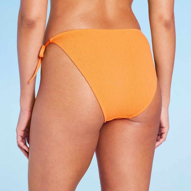 Women's Crepe Cheeky Bikini Bottom - Shade & Shore™ Orange, 6 of 7