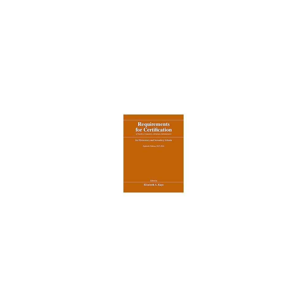 ISBN 9780226261935 product image for Requirements for Certification of Teache ( Requirements for Certification for El | upcitemdb.com