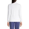 Lands' End Women's Supima Cotton Fitted Long Sleeve Turtleneck - 2 of 4