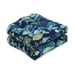 19"x19" Hooked Nautical 2pc Outdoor Seat Cushion Set - Pillow Perfect