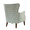 Nikolaus Comfy Living Room Armchair with Floral Fabric Pattern and Wingback | ARTFUL LIVING DESIGN - 4 of 4