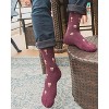 Memoi Men's Brandy Bamboo Blend 8-15mmHg Graduated Compression Socks Burgundy 10-13 - 3 of 4