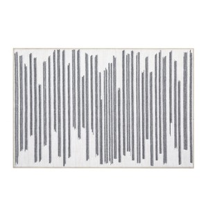 COZONY Washable Modern Striped Area Rug with Non-Slip Backing, Soft Low Pile Stain-Resistant Carpet for Living Room and Bedroom - 1 of 4