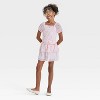 Girls' Short Sleeve Smock Chiffon Floral Top - Cat & Jack™ - 3 of 3