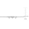 EVERLY JEWELRY | Sterling Silver 1.7mm rolo chain heart center Bracelet, 6.5 inc+1 incext - 2 of 4