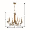 Crystorama Lighting Bridgehampton 6 - Light Chandelier in  Antique Gold - 2 of 2