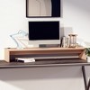Aghana Digitals Pinewood Monitor Riser 39.4" W x10.6" D x5.9" H - Elevated, Sleek & Decorative Desk - 3 of 4