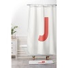 Deny Designs April Lane Art Block Monogram Shower Curtain - 3 of 3