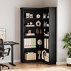 5 Tier 72" L-Shaped Corner Bookshelf ,Wood Bookcase with Anti-Tip Design for Living Room - 3 of 4