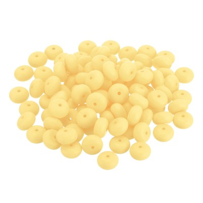 Unique Bargains Lentil Focal Cute Silicone Beads for Keychain Jewelry Making 50 Pcs