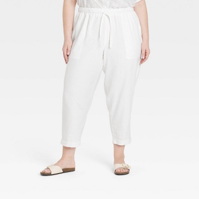Women's High-Rise Straight Leg Pull-On Pants - Universal Thread™