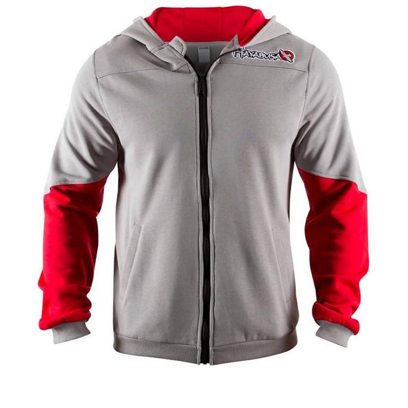 Hayabusa Wingback Classic Fit Zip-Up Hoodie - Small - Gray/Red, 2 of 3