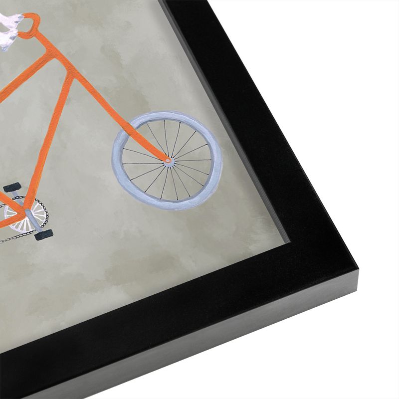Americanflat Animal Modern Chihuahua On Bicycle By Coco De Paris Black Frame Wall Art, 3 of 7