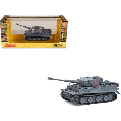 Panzerkampfwagen VI Tiger Tank #332 Gray "German Army" 1/87 (HO) Diecast Model Car by Schuco