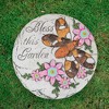 Northlight 10" Bless this Garden Outdoor Floral Garden Stone - 2 of 4