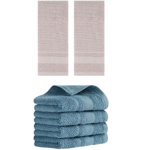 REGALWOVEN 100% Cotton Solid Soft Absorbent Bathroom Decorative Hand Towel 13" x 29" - 1 of 4