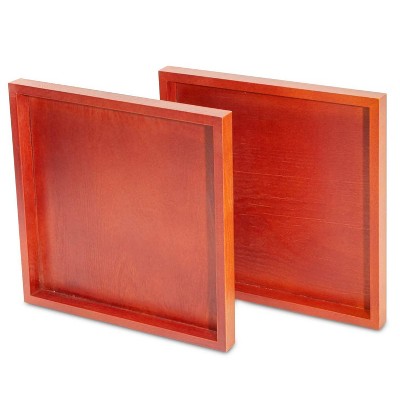 Bright Creations 2 Pack Wine Cork Board Frame Kit, DYI Wall Décor, Red Brown, 12 Inches