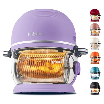 Fritaire Non-Toxic Air Fryer - Glass Air Fryer,  5qt, Teflon-Free, PFOA- Free, w/ Accessories - Rotisserie and Tumbling Basket