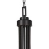 Franklin Iron Works Bennington Italian Bronze Chandelier 28 1/4" Wide Rustic Amber Glass 9-Light Fixture for Dining Room House Foyer Kitchen Island - 3 of 4