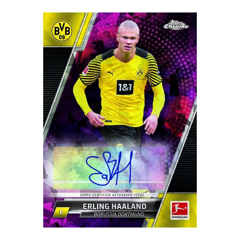 Topps Bundesliga Soccer 2021/22 Chrome Hobby Box Sapphire Edition | 8 Packs, 3 of 8