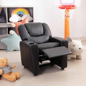 Home Imports Emporium Kids Recliner Chair with Footrest & Cupholders - 1 of 4