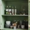 KTMBDW Buffet Cabinet with Double Glass Doors and Drawer, Modern Wooden Storage Sideboard Cupboard for Living room, Dining Room, Hallway, Entryway - 4 of 4
