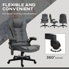 TiramisuBest 6-Point Vibrating Massage Office Chair with Heat, Reclining, Padded Arms, Remote, Dark Gray - 2 of 4