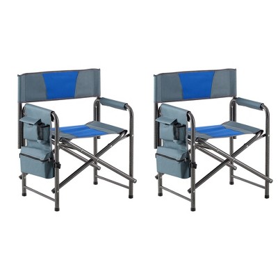 Oversized Outdoor Foldable Chair, with Storage Pockets, Lightweight Foldable for Outdoor Camping, Picnics, Fishing