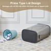 14.5 Gallon Trash Can with Lid, Garbage Can Trash Bin Waste Basket with Pop-Up Lid - 3 of 4
