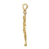 Black Bow Jewelry 14k Yellow Gold Large Libra the Scale Zodiac Pendant - 2 of 4