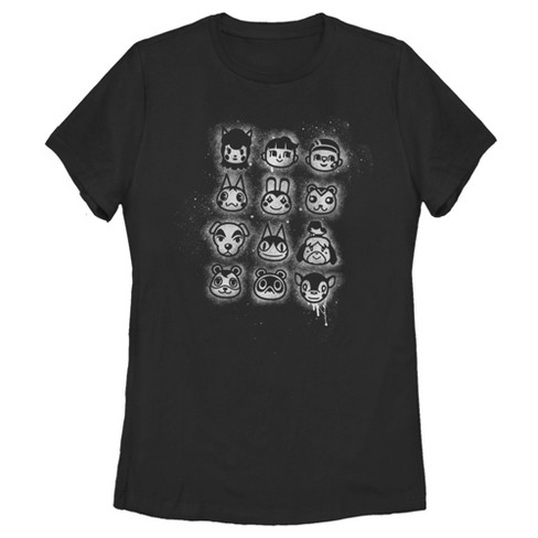 Women's Nintendo Animal Crossing Villager Spray Paint T-shirt : Target