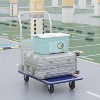 Folding Trolley, Portable Utility Cart with 6 Wheels/Extension Base/Elastic Cord, 500lbs, Ideal for Moving/Shopping/Travelling/Home Use, Black - 2 of 4