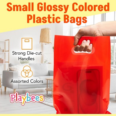 Colored plastic shopping bags hotsell
