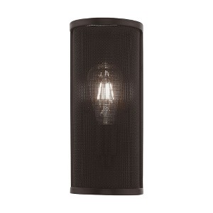 Livex Lighting Braddock 1 - Light Wall Light in  Bronze - 1 of 4