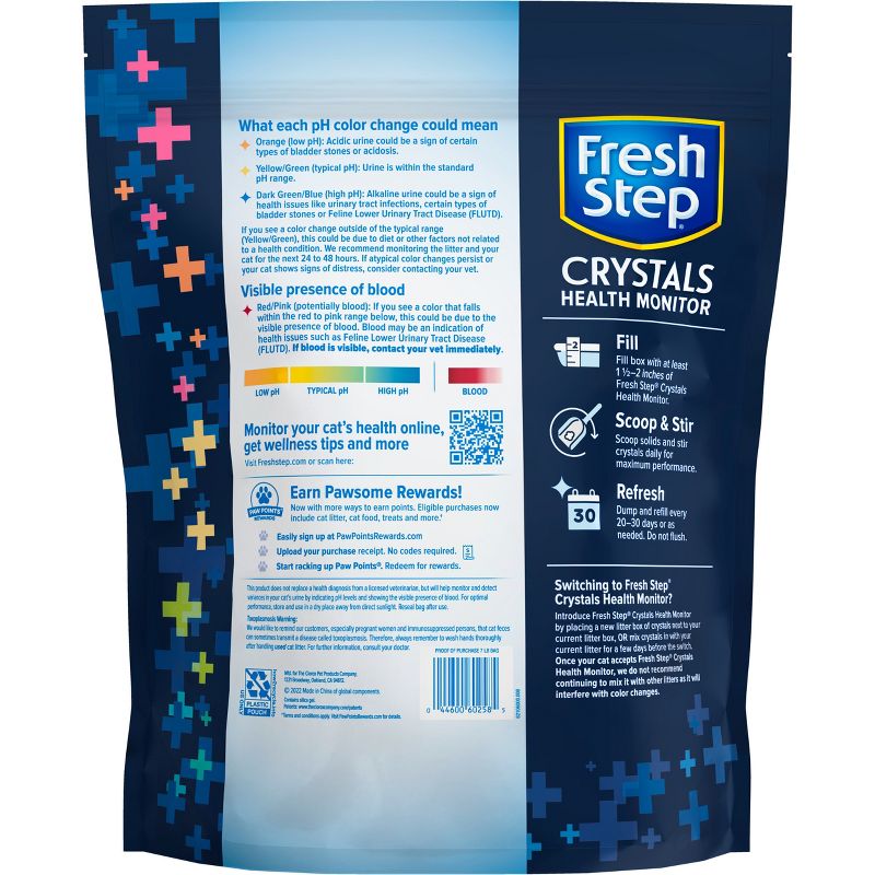 Fresh Step Crystals Health Monitor Cat Litter - 7lbs, 6 of 17
