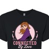 Women's - Frozen 2 - Connected By Love Anna Cropped Graphic T-Shirt - 2 of 4