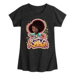 Girls' - Karma's World - Swag Is Swag Fitted Short Sleeve Graphic T-Shirt - 1 of 4