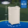 Suncast GH1732J Trashcan Hideaway Outdoor 33 Gallon Garbage Waste Bin - image 3 of 4