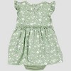 Carter's Just One You® Baby Girls' Floral Dress - Green/White - 2 of 3