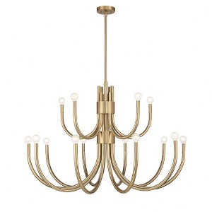 Savoy House Sorrento 5 - Light Chandelier in  Noble Brass - 1 of 1