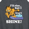 Women's - Garfield - Rise But Won't Shine Graphic Racerback Tank - 2 of 4