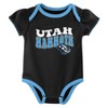 NHL Utah Hockey Club Infant Girls' 3pk Bodysuits - 4 of 4