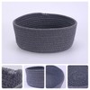Unique Bargains Handcrafted Odorless Cotton Rope Chic Appearance Storage Basket 1 Pc - 3 of 4