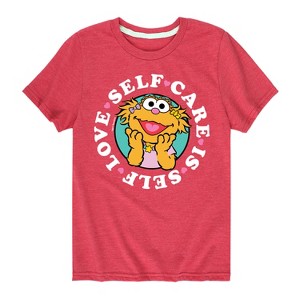 Boys' - Sesame Street - Self Care Is Self Love Short Sleeve Graphic T-Shirt - 1 of 4