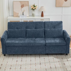 Merax 2-in-1 Three-Seater Sofa with Pull-Out Bed and Reversible Recliner - 1 of 4