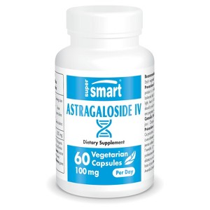 SuperSmart 98% Astragaloside IV 100mg per Day (Extra Strength) - Astragalus Root Extract Supplement | Non-GMO & Gluten Free - 60 Vegetarian Capsules - 1 of 1