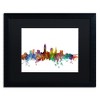 Trademark Fine Art -Michael Tompsett 'Cleveland Ohio Skyline' Matted Framed Art - image 2 of 4