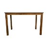 Royal Hampton 5pc Dining Table Set, 4 Padded Chairs, Beige Burlap, Brown Wood - 3 of 4